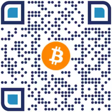 Bitcoin donation QR code for the displayed wallet address